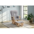 thumbnail image 2 of Suite Bebe Contempo Nursery Glider with Ottoman, Natural Wood and Dove Gray Fabric, 2 of 8