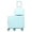 Blue B, variant on 20 Inch Kids Ride-On Luggage with Small Carry-On Suitcase, Foldable Pedal, 6 Spinner Wheels & Retractable Handle, Hardshell Carry-On Suitcase for Smooth Rolling, Fun Scooter Suitcase for Travel
