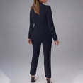 thumbnail image 6 of HomeGardon Lounge Sets for Women Clearance! Women's Fashion Fall 2 Piece Pant Suit Dressy Long Sleeve Blazer and Slim Fit Pants Set Business Outfits, Lapel Collar Casual Blazer Pant Suit Set for Work, 6 of 6