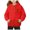 Red, variant on Povozer Girls And Toddler Long Sleeve Zip Up Hoodie Sweatshirt,Girls Fleece Pullover Hooded Sweatshirt Hoodie For Teen Girl Winter Button Jacket Coat with Pocket Size 5-6 Years,Light Green