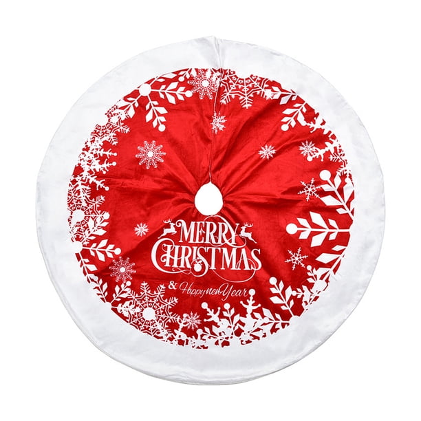 Moyic de árbol de Navidad de 122CM, cubierta de Base de árboles de Navidad para fiesta en casa, alfombra decorativa para suelo, estera redonda, Kits de decoración para fiestas 90cm Moyic HA008791-02