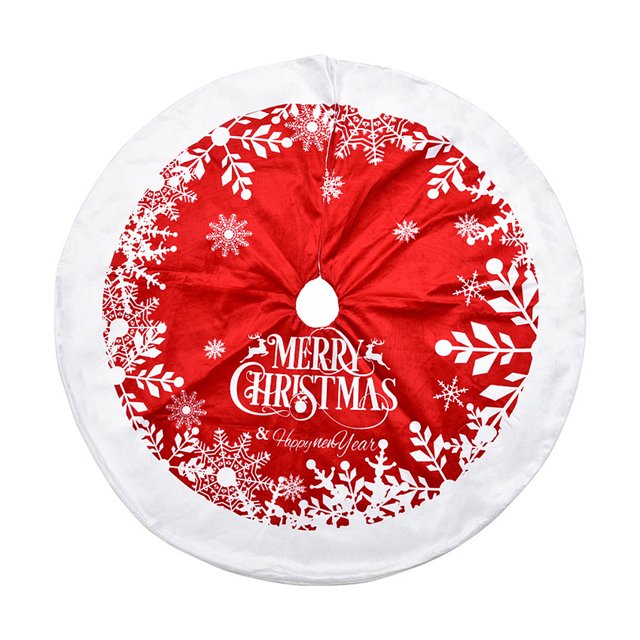 Worallymy Árbol de Navidad Falda Fiesta en casa Árboles de Navidad Base Cubierta Piso Alfombra Decoración Alfombra Redonda Vacaciones Interior Ornamento, 122cm Worallymy JD735795344