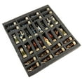 thumbnail image 5 of Japanese Samurai Warrior Chess Set BLACK  WHITE GLOSS BOARD 15" oriental, 5 of 8