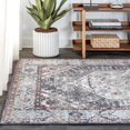 thumbnail image 2 of JONATHAN Y 4 x 6 Area Rug, Kesan Vintage Medallion - Charcoal Gray/Ivory, RES106B-4, 2 of 8