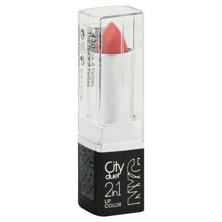 NYC New York Color City Duet 2-In-1 Lip Color, 430 The Rock A Fellas, 0.13 Oz.