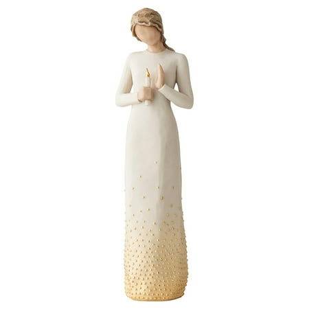 Willow Tree Shine Willow Tree Signature Vigil Woman Holding Candle Figurine by Susan Lordi 27538, Duet New Shine My Side figurine Song Figurine Susan Ornament by Lordi Tree.., By Demdaco Ship from US ()