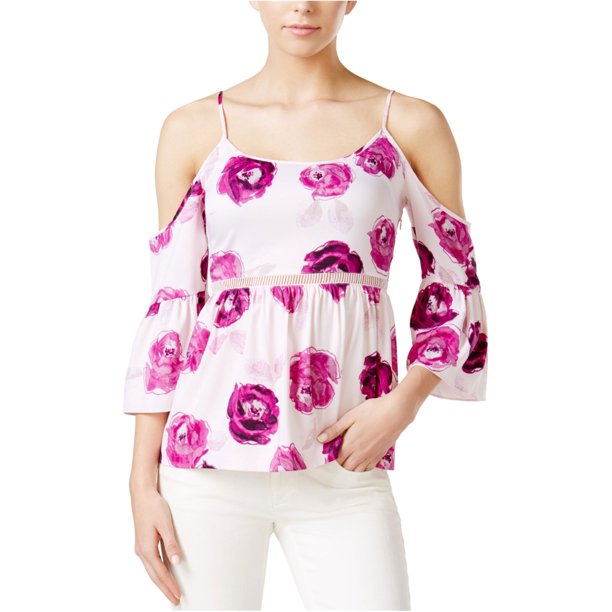 Kensie Blusa de punto para mujer Rose Garden, Púrpura, Mediana Kensie Tejer