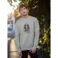 thumbnail image 2 of Outline Zodiac Sign Libra Sweatshirt Men -Image by Shutterstock, Male 5X-Large, 2 of 4