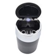 thumbnail image 2 of Cenicero para coche con doble orificio para humo, luz LED azul y tapa para exteriores, viajes, hogar y oficina. Estilo 4., 2 of 14