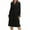 Black-02, variant on Women's Fall Spring Maxi Dress - V-Neck Long Sleeve A-Line Elegant Modest Flowy Dress