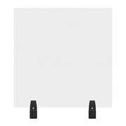 RECLAIM® Acrylic Sneeze Guard Cubicle Wall Extender - 24" x 24" Clamp-On, Clear