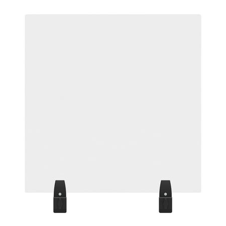 RECLAIM® Acrylic Sneeze Guard Cubicle Wall Extender - 24" x 24" Clamp-On, Clear