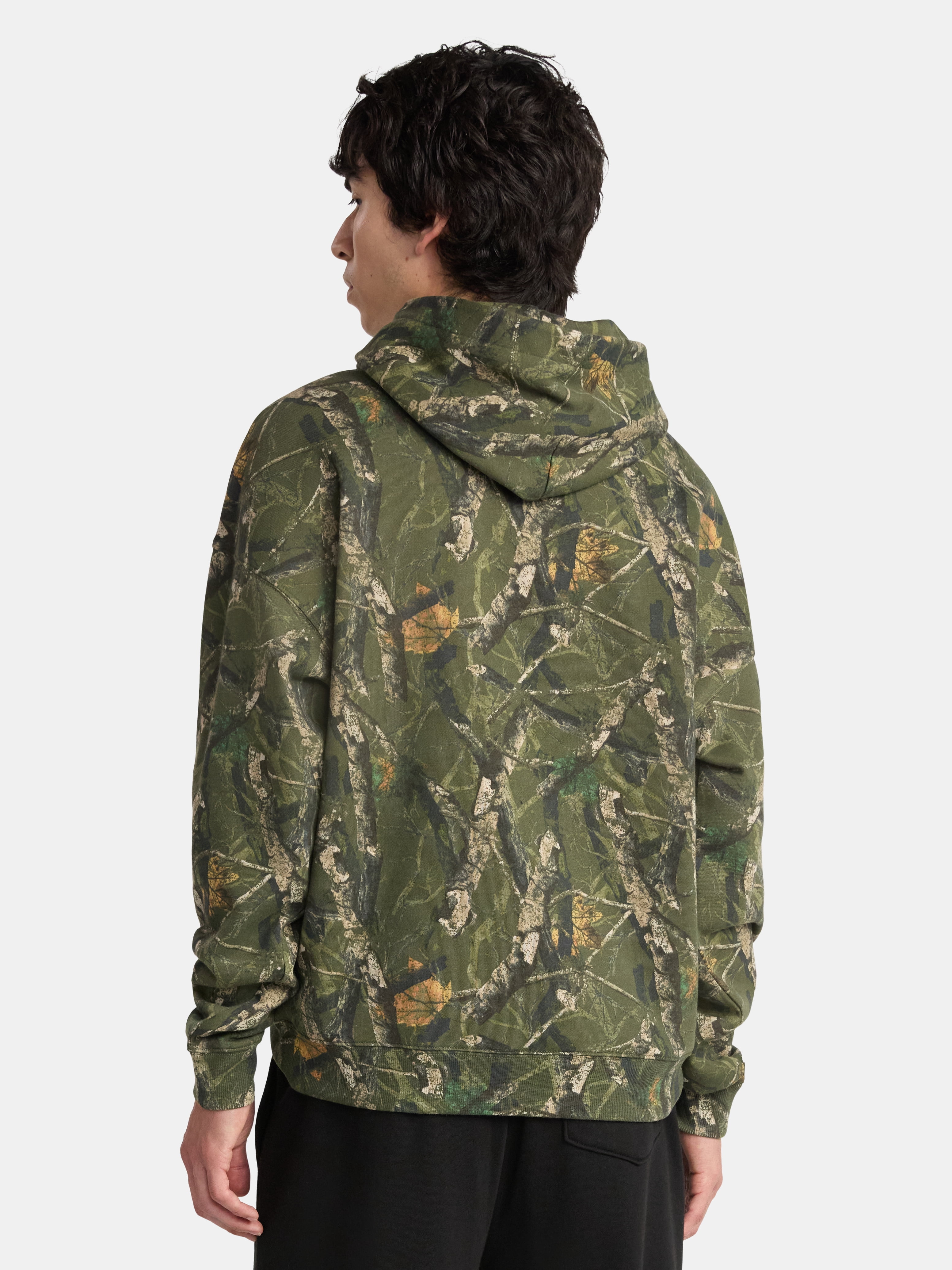 No Boundaries Oversized Hoodie with Long Sleeves, Men's & Big Men's