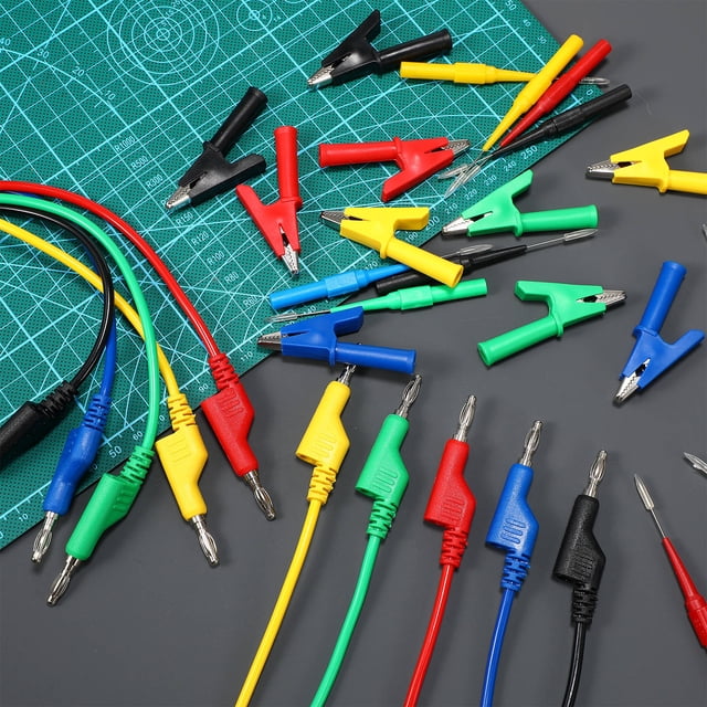 unbranded 1 De Cables De Con Probetas Flexibles Y Pinzas Cocodrilo Para Equipos Eléctricos