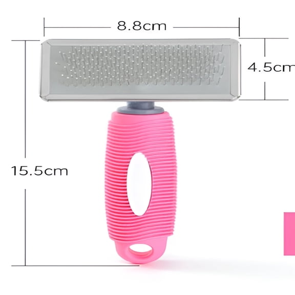ACDANC Gentle Slicker Brush Removing Undercoat And Mats Metal Pet Hair Remover Dog Rake Brush For All Hair Types