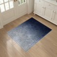 thumbnail image 3 of ODIKA 3'x5' Washable Throw Rug Stain Resistant, Low Profile, Non-Slip Navy Solid Vintage Distressed Ombre Fade Tonal Gradient for Entryway, Kitchen, Mudroom, 3 of 7