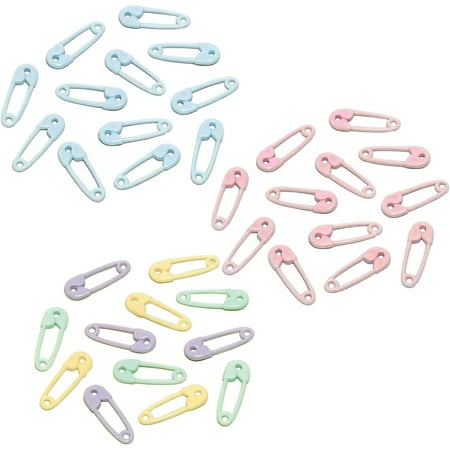 Baby Shower Safety Pins Table Scatter (24 Count) - Party Supplies