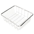 thumbnail image 1 of Stainless Steel Sink Drain Basket Expandable Dish Drying Rack Rustproof Dish Drainer Kitchen Utensil (Flat Net), 1 of 6