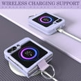 thumbnail image 5 of for Samsung Galaxy Z Flip 5 Case with Ring, Shockproof Thin Slim PC Protective Phone Case for Galaxy Z Flip 5G, Purple, 5 of 16