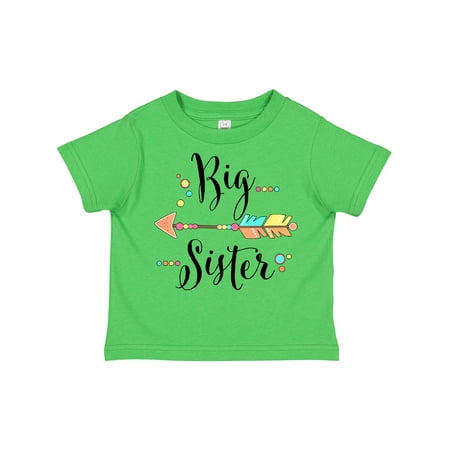 

Inktastic Big Sister- Dots and Arrow Gift Toddler Toddler Girl T-Shirt