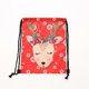 thumbnail image 4 of 5 Pcs Drawstring Gift Bags School Bag Bookbag Draw String Pack Santa Stocking Gift Sack Holiday Bags, 4 of 4