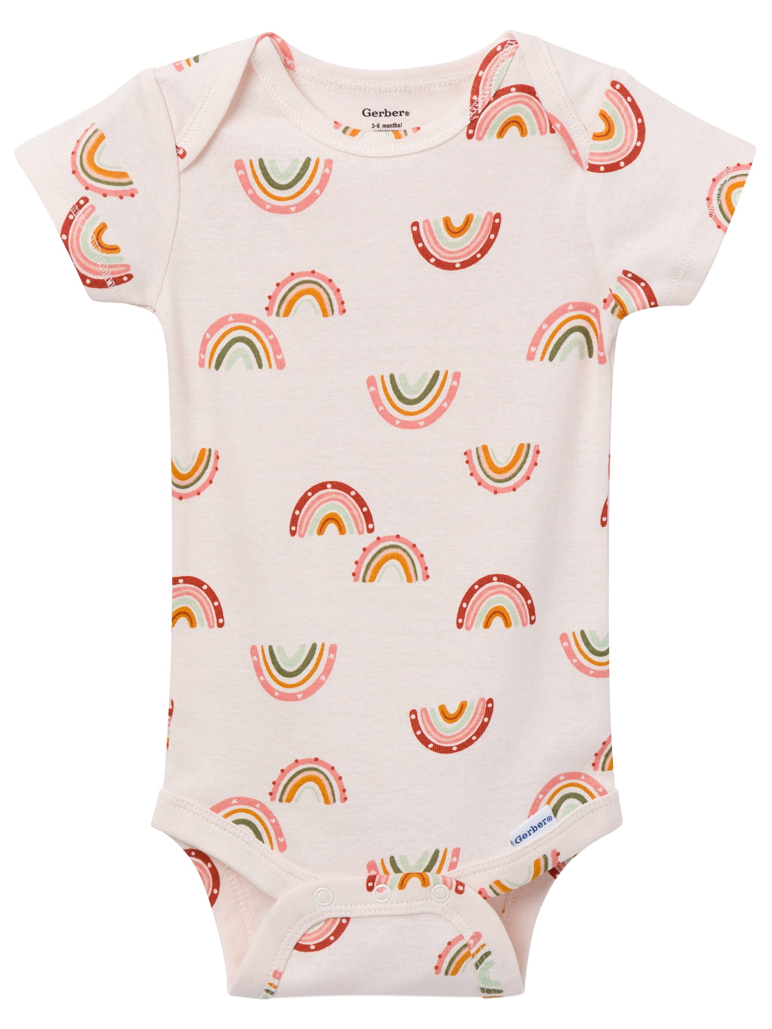 Gerber Gender Neutral Short Sleeve Onesies, 6-Pack, Sizes Newborn - 18 Months