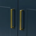 thumbnail image 4 of Ariel Taylor 72 In. Double Oval Sink Bathroom Vanity With Carrara White Quartz Countertop 1.5 Edge In Midnight Blue, 4 of 11