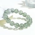 thumbnail image 2 of Natural Green Rutilated Quartz 8A+ Grade Bracelet 10mm Round Beads, High-Quality Crystal Jewelry for Energy & Healing, 2 of 4