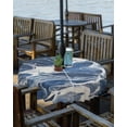 thumbnail image 2 of nqOlkjepod Vintage Navy Blue Outdoor Tablecloth with Umbrella Hole & Zipper, Marble Abstract Art Round Table Cover 54 Inch, Dining Waterproof Table Cloth Protector for Patio/Party/Picnic, 2 of 7