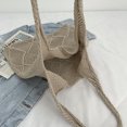 thumbnail image 3 of Bolso de hombro informal para mujer, bolso de ganchillo de gran capacidad, bolso de compras para mujer, 3 of 7