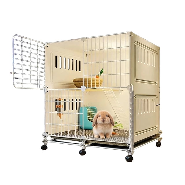 Spacious Outdoor Pet Rabbit Cage - Create a Dream Home Rabbit Villa with an Inviting Rabbit Nest for Your Furry Friends