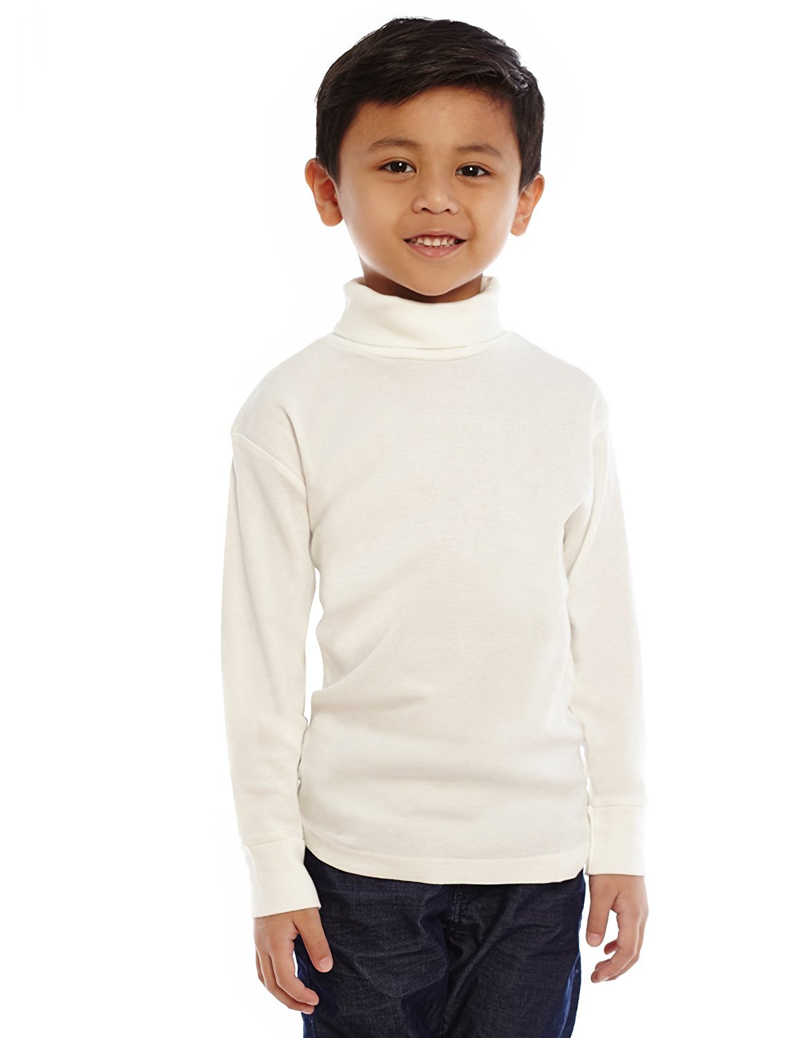 Kids white turtleneck deals