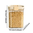 thumbnail image 3 of Stretchable Silicone Seal Jar Easy Grain Storage Kitchen Food Container For Cereals & Bulk Foods Food Grade Airtight, 3 of 8
