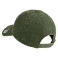 thumbnail image 3 of US Marine Corps Emblem Design Embroidered Washed Solid Pigment Dyed Cotton Twill Brass Buckle Cap - Olive OSFM, 3 of 5