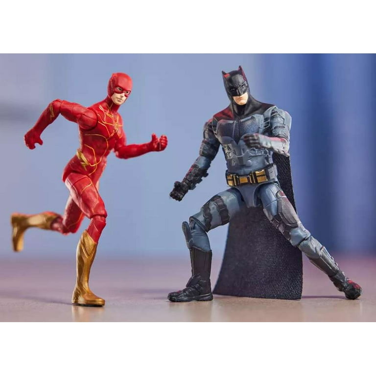 DC Comics The Flash Batcycle Playset with Batman & Flash