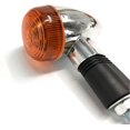 thumbnail image 2 of Intermitentes universales para motocicleta, luces traseras delanteras tipo bala cromadas, compatibles con motocicleta Cruiser Chopper, 4 Uds., 2 of 5