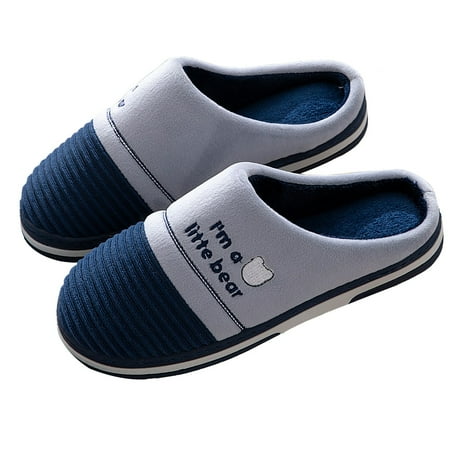 

NOKIO Men S Trendy House Shoes Men S Winter Indoor Slippers Mens Couple Cotton Slippers Home Lightweight Warm Slippers Christmas Animal Cotton Slippers Holiday Cheer Plush Men S