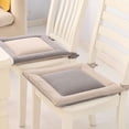 thumbnail image 2 of Pebbuoy Chair Cushion with Straps No Slip Thicken Breathable Color-Blocked Design Chair Pad New Chinese Style Seat Cushion with Machine Washable Cover for Indoor Outdoor Use, 2 of 7