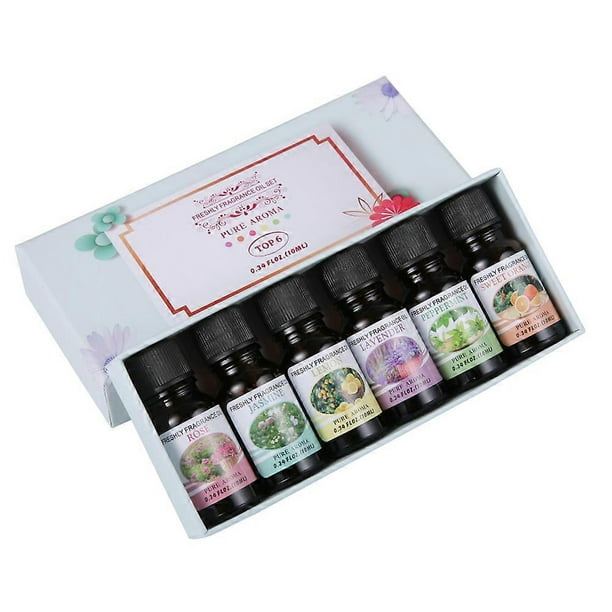 6 Bottles/Set 10ml Essential Oil Natural Plant Pure Aroma Fragrance Oil Air Humidifier Essential Oils