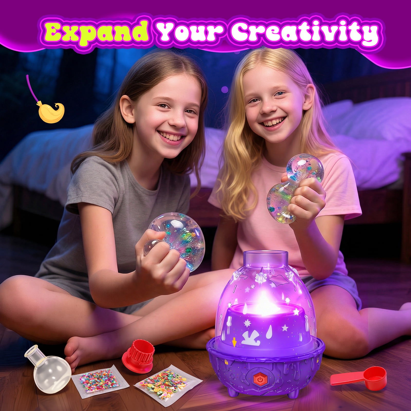 Craft Kit for  Girls Age 6-8, Making Machine Craft Kit for Kids ,DIY Stress Relief Toy Gifts for 5 6 7 8 Year Old Boys Girls Gift 6-12