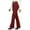05# Deep Red, variant on HKYNLAG Dress Pants Women Bootcut Stretchy Pull on Work Pants for Women with Pockets for Business Office Casual Black L