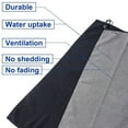 thumbnail image 2 of 3 Pack Microfiber Golf Towel With Carabiner Clip on Golf Bag Black+Gray+Blue 30x50cm, 2 of 12