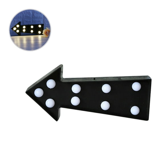 LED 12 Desk Vintage Wall Light Decor Table Work Lamps Arrow Sign-Lighted Marquee