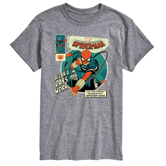 Spider-Man - All in a Day's Work - Men's Short Sleeve Graphic T-Shirt