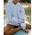 thumbnail image 3 of Women’s Oversized Hibiscus Graphic Embroidery Hoodie Preppy Cotton Sweatshirt for Teen Grils, 3 of 6