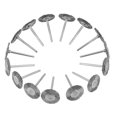 thumbnail image 1 of 15 Pcs Mini Brosse en Fil d'Acier pour Broyeur Outil Rotatif (3*25mm), 1 of 8