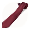 thumbnail image 2 of Scott Allan Men's Solid Burgundy Classic Tie, 3-Inch Width, 2 of 7