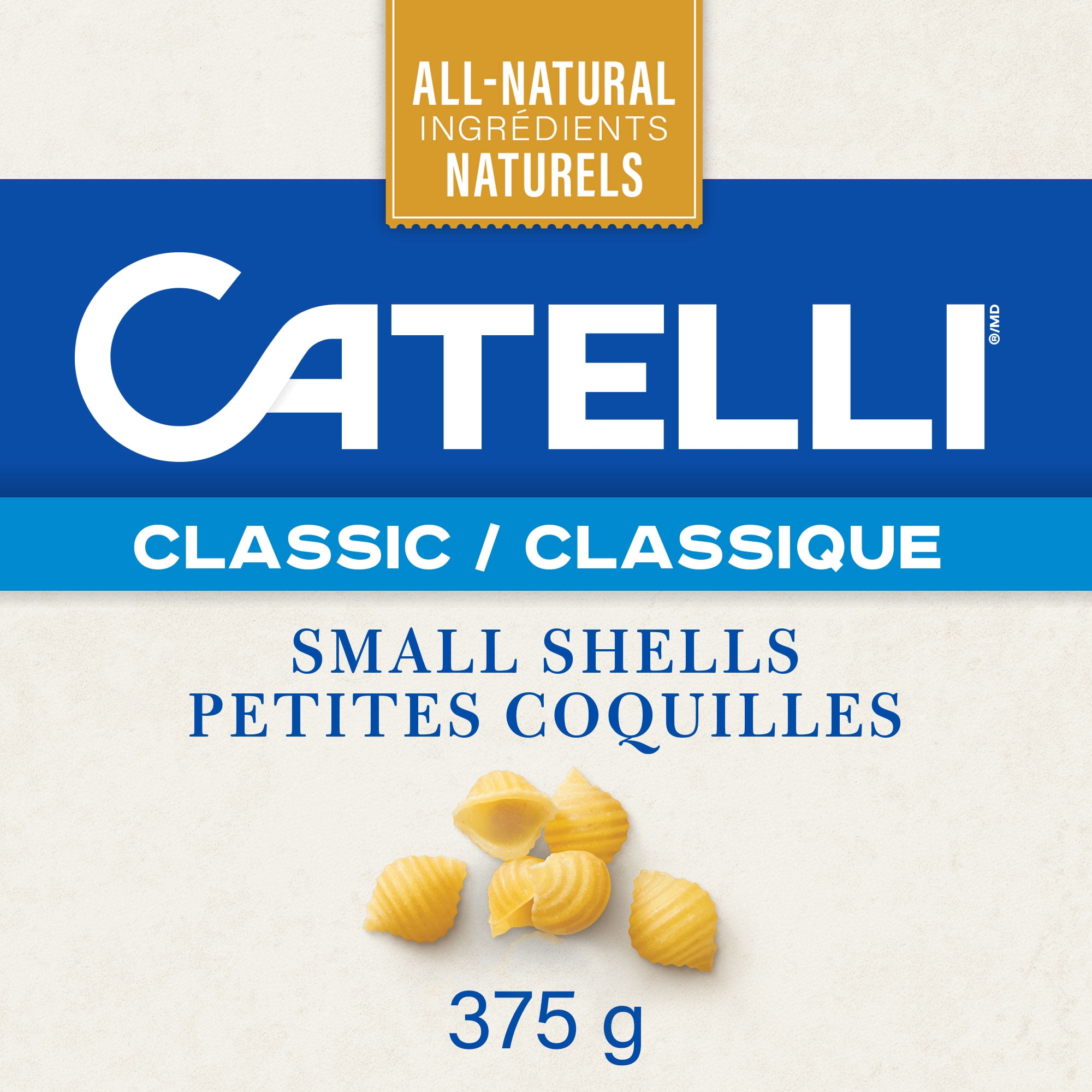 Petites coquilles Catelli Classique entièrement naturelles 375 g