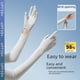 thumbnail image 1 of Guantes de protección solar de nailon con protección solar de seda de hielo para mujer, de verano, antiultravioleta, con protección solar de manga larga Ice Sense, con tapa abatible para los dedos, 1 of 1