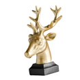thumbnail image 1 of Inteprter Deer Head Statue Decorative Sculpture for Gifts Housewarming Living Room, Decoración del hogar, 1 of 1